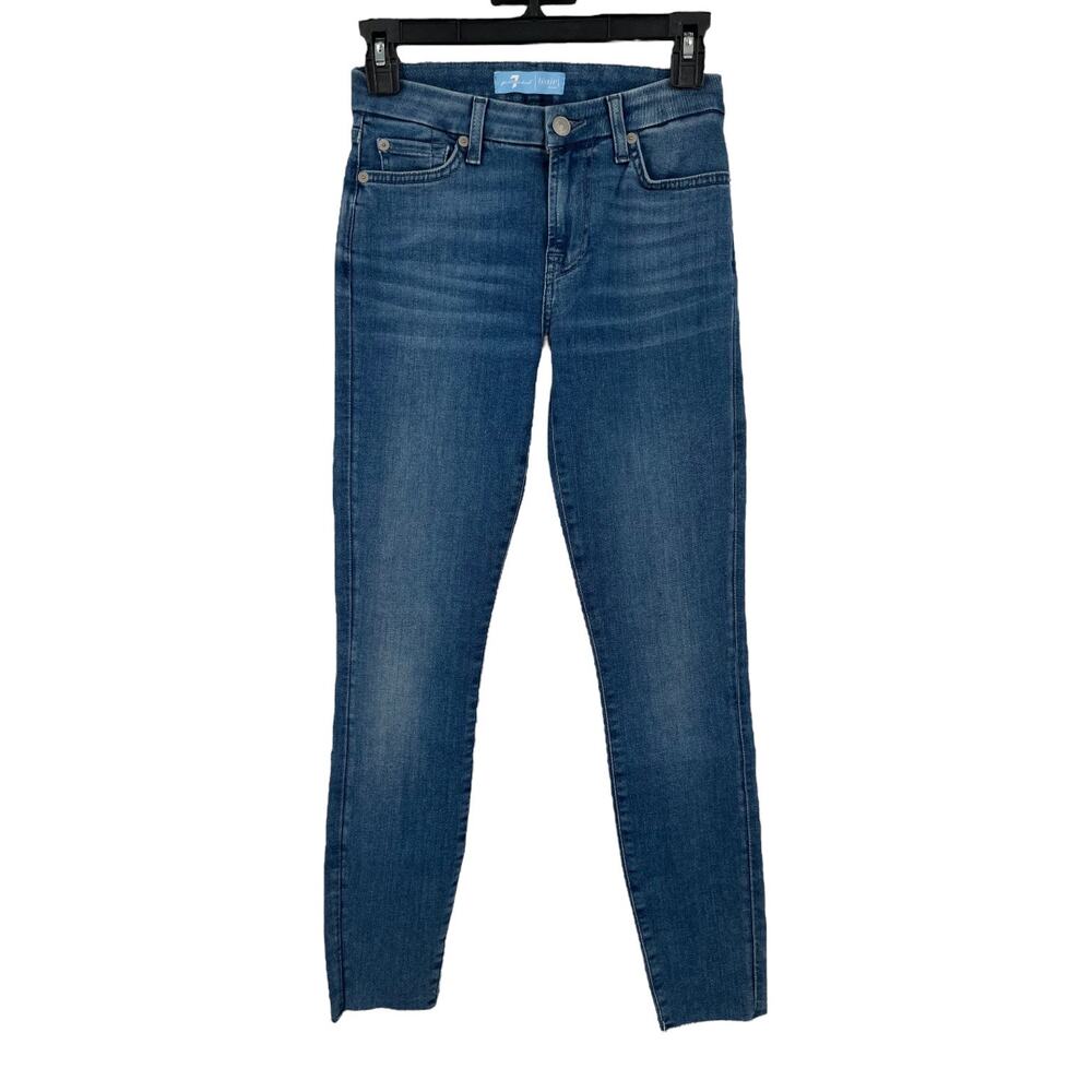 7 For All Mankind Jeans B(air) ankle skinny blue size 24